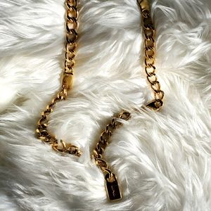 Vintage 90's Express Gold Chain Belt/Necklace